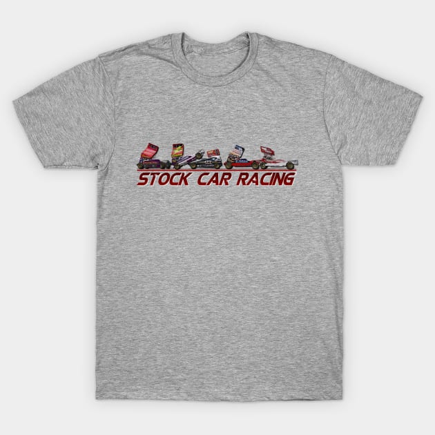 Stock Car Racing - F1 Stock Cars Racing T-Shirt by British Stock Car Racing Merchandise